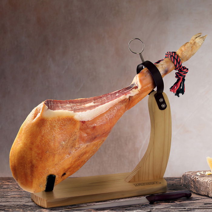 Cook Concept Jamonero Bistrot de madera de caucho, 37.5x14xh.40.5 cm
