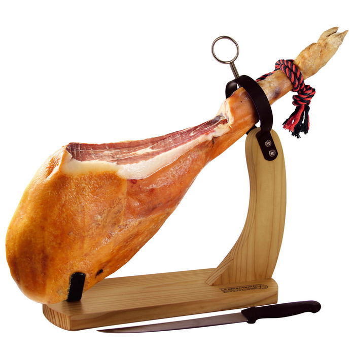 Cook Concept Jamonero Bistrot de madera de caucho, 37.5x14xh.40.5 cm