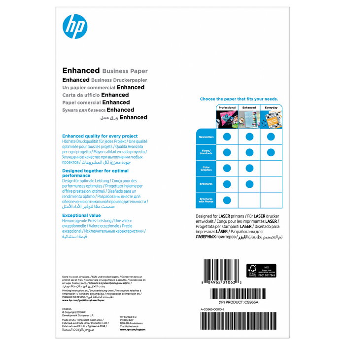 HP CG965A Papel Laser Profesional A4