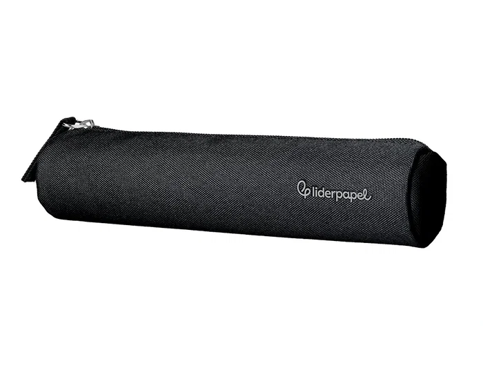 Liderpapel Estuche Portatodo Slim Cilindrico Negro 220x45mm