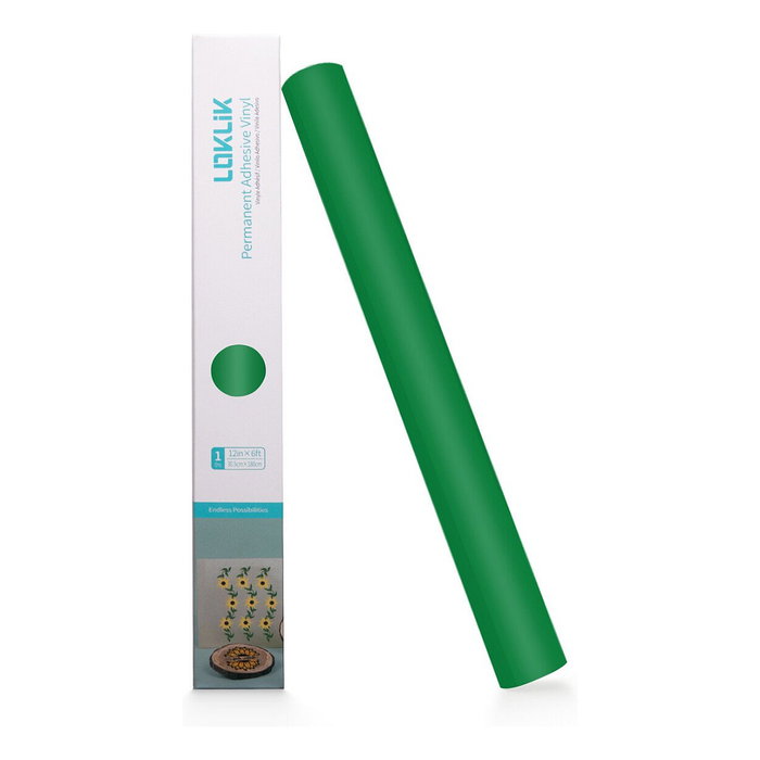 LOKLiK Europe Permanent Klebefolie Vinyl Matt Verde - 30,5 x 180 cm