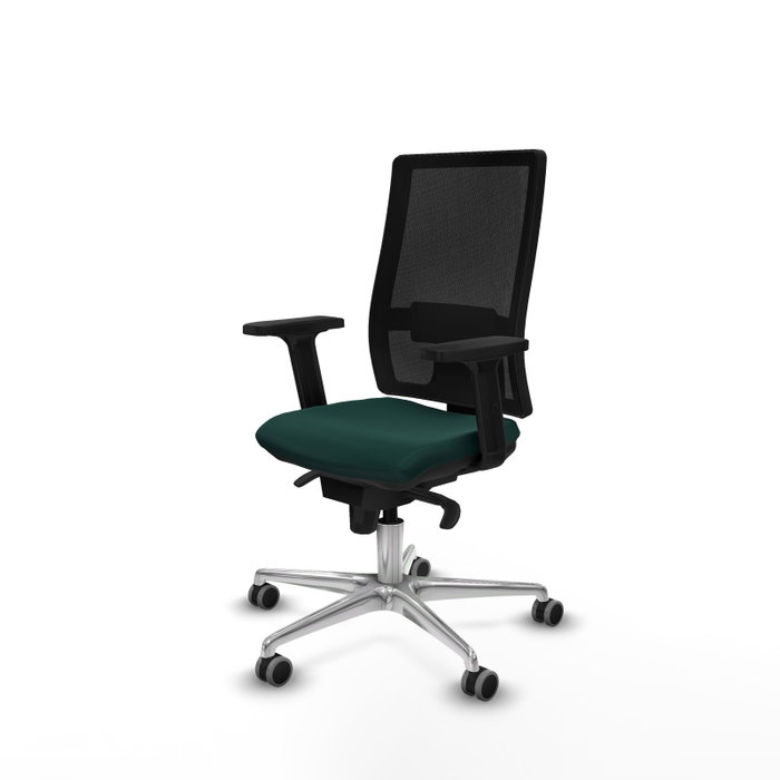 PIQUERAS Y CRESPO Silla de oficina Horna Verde botella y Negro PIQUERAS Y CRESPO Silla de oficina Horna Verde botella y Negro