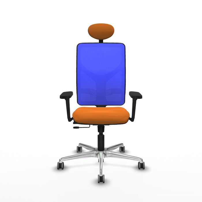 PIQUERAS Y CRESPO Silla de oficina Motilla Naranja y Azul PIQUERAS Y CRESPO Silla de oficina Motilla Naranja y Azul