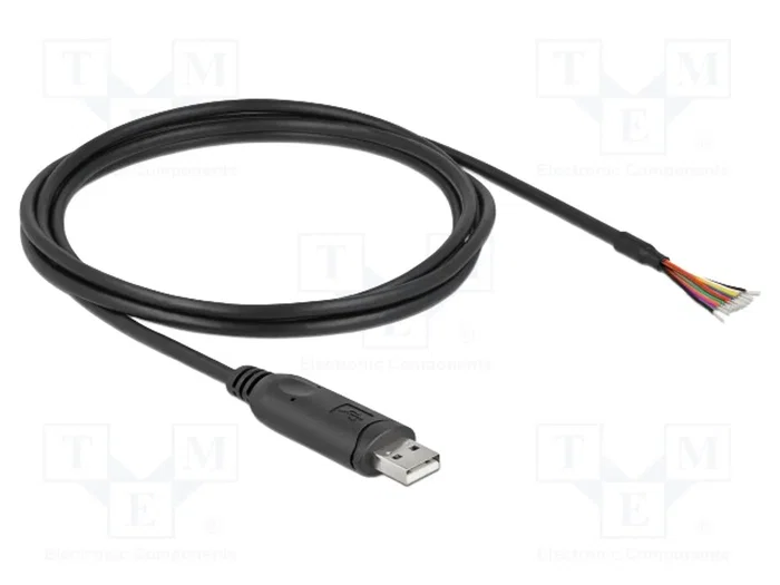 DeLOCK 90416 Cable adaptador USB 2.0 a RS-232 con 9 extremos abiertos, 2 m