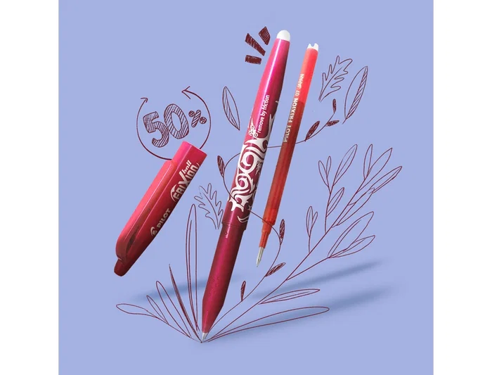Pilot Recambio Bolígrafo Frixion 0.7mm Rojo Pack 3 Unidades
