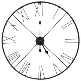 Home Deco Factory - Reloj de Pared Decorativo de Alambre con Números Romanos, 70 cm de Diámetro