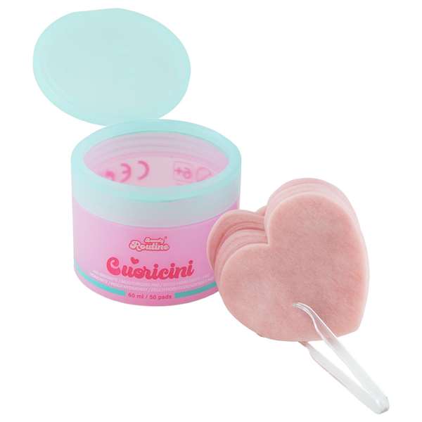 Nice Frasquito de discos hidratantes forma de corazón Beauty Routine