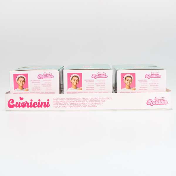 Nice Frasquito de discos hidratantes forma de corazón Beauty Routine