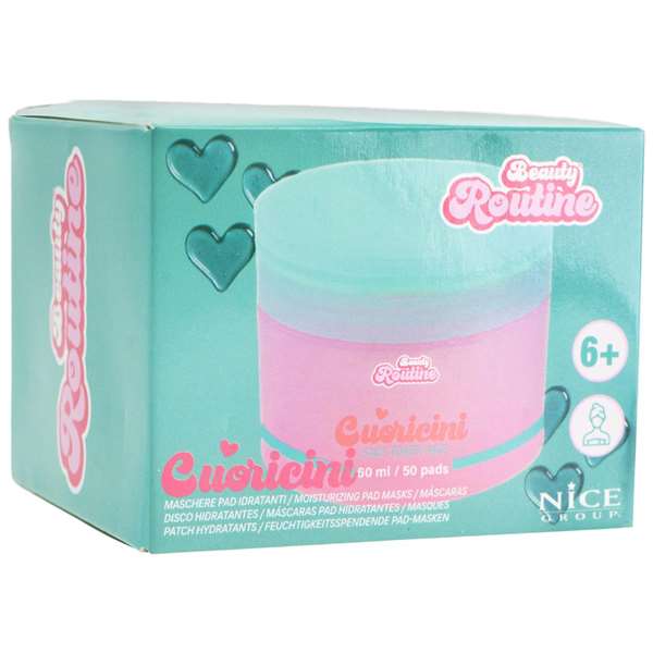 Nice Frasquito de discos hidratantes forma de corazón Beauty Routine
