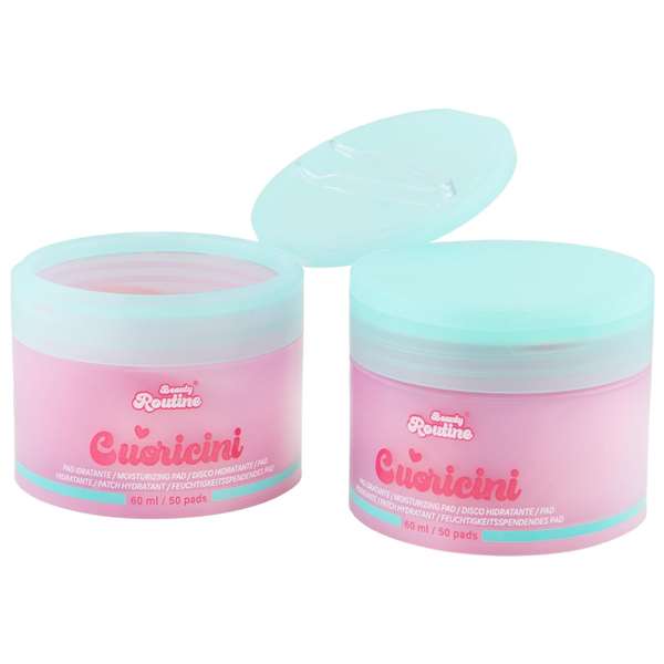 Nice Frasquito de discos hidratantes forma de corazón Beauty Routine