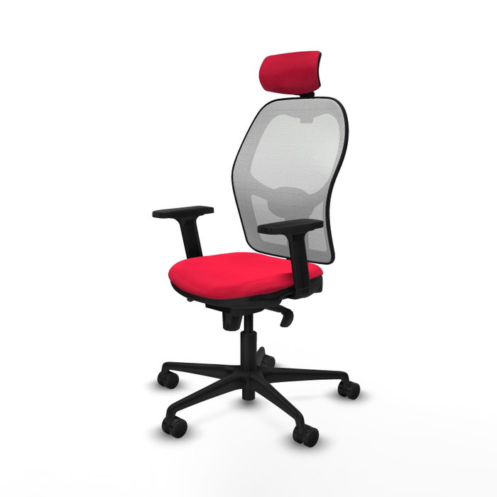 PIQUERAS Y CRESPO Silla de oficina Jorquera Roja y Blanca PIQUERAS Y CRESPO Silla de oficina Jorquera Roja y Blanca