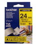 Brother TZe-651 Cinta Laminada 24 mm Negro sobre Amarillo 8 m