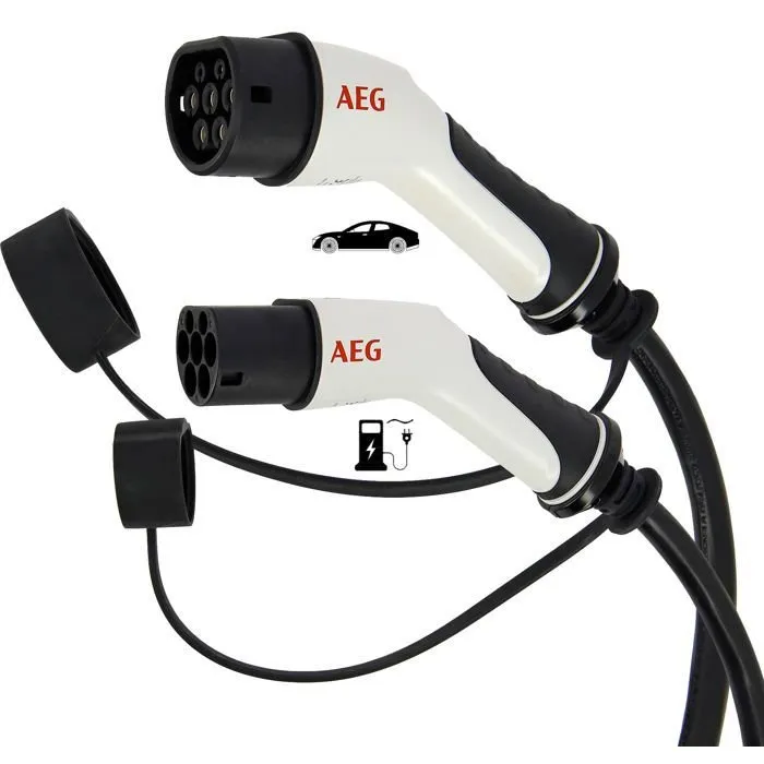 Aeg Cable de Carga 5124 para Vehículos Eléctricos e Híbridos Enchufables - Trifásico 32A 480V AC - 5m