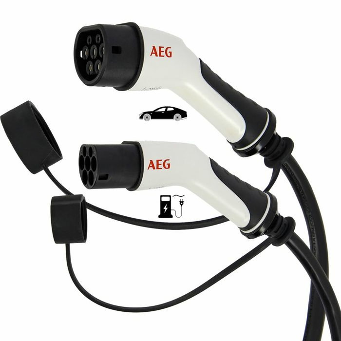 Aeg Cable de carga 32A 5m Trifásico 480V AC para vehículos eléctricos e híbridos enchufables