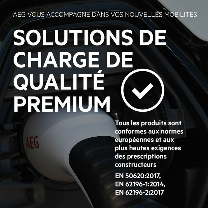 Aeg Cable de carga 32A 5m Trifásico 480V AC para vehículos eléctricos e híbridos enchufables