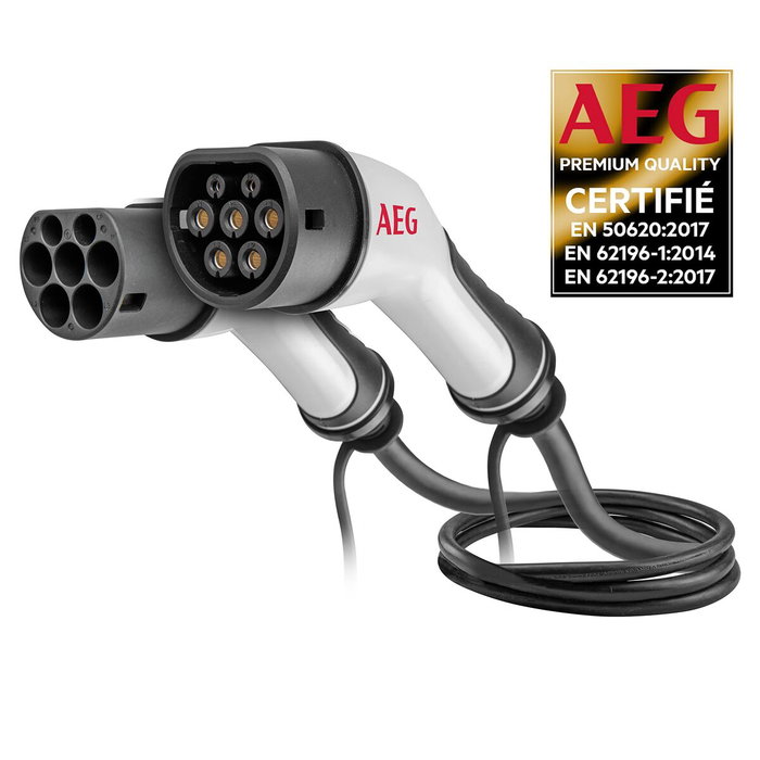 Aeg Cable de carga 32A 5m Trifásico 480V AC para vehículos eléctricos e híbridos enchufables