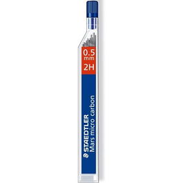 Staedtler Minas Mars Micro Carbon 250 0.5 mm 2H Estuche 12 Unidades (Set de 12) (Set de 12)