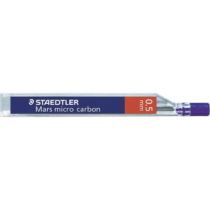 Staedtler Mars Micro Carbon 250 Minas de Repuesto 0.5mm 2H - Paquete de 12 Minas