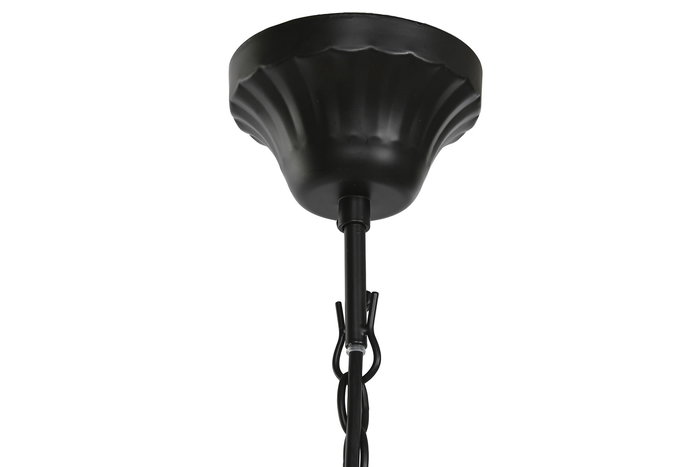 DKD Home Decor Lámpara de Techo Vintage Negra Metal 54 x 46 x 54 cm 6 Brazos E14 25W