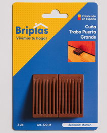 BRIPLAS Tope Trabacuña Puerta Grande 2U Marrón