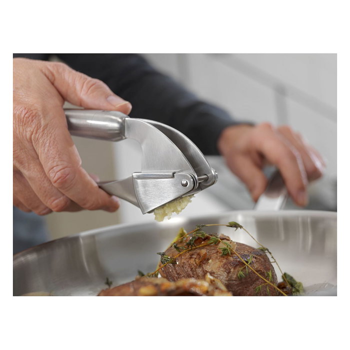 Zwilling 37160-019-0 Prensa de Ajo de Mano Profesional Acero Inoxidable Plata 202 mm