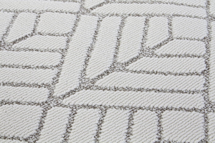 DKD Home Decor Alfombra Chic Blanco Beige 240 x 61 cm Poliester DKD Home Decor Alfombra Chic Blanco Beige 240 x 61 cm Poliester