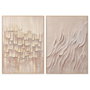 DKD Home Decor Cuadro Lienzo Técnica Mixta Pack de 2