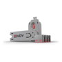 Lindy Bloqueador de Puerto USB Tipo A Rosa con Llave, Pack de 5