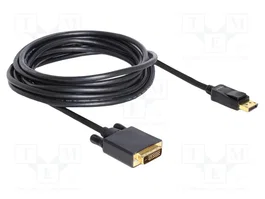 DeLOCK Cable DisplayPort a DVI 24+1 de 5 m negro