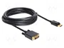 DeLOCK Cable DisplayPort a DVI 24+1 de 5 m negro