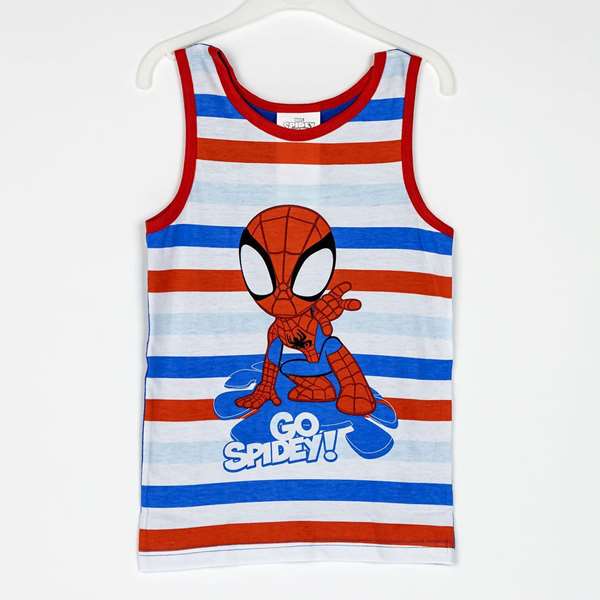 Cerdá Pijama de Tirantes Spidey Single Jersey con Neceser Talla 2 años Rojo