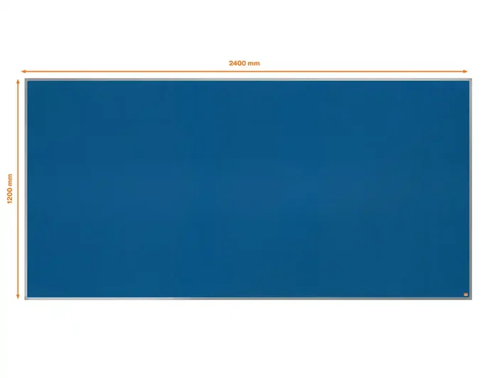 Nobo Tablero de anuncios Essence Fieltro Azul 2400x1200 mm Aluminio