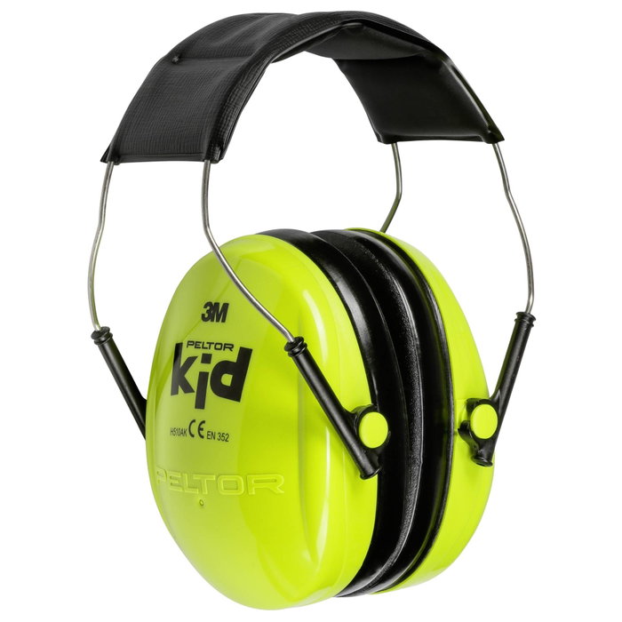 3M PELTOR H510AK Orejeras Infantiles Verde Neón 27 dB