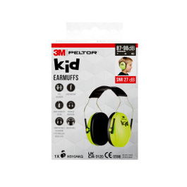 3M Peltor H510AKG-1 Cascos Infantiles Protección Auditiva Verde Neón SNR-27dB 7100334987