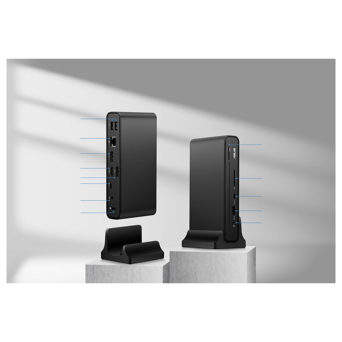 ASUS DC301 Triple Display USB-C Dock Duo, 90W, 10 Gbit/s, Negro
