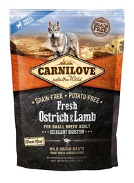 Carnilove Alimento Perro Adulto Raza Pequeña Avestruz Cordero 1,5 kg