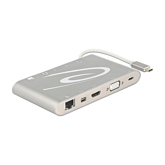 DeLOCK 87298 Dockingstation USB 3.2 Gen 1 Type-C Plata