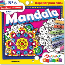 MEGASTAR EDITORIAL, MANDALA JUNIOR COLOREA Y DISFRUTA 06