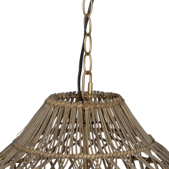 Lámpara Techo Cuentas Natural 42,50 X 42,50 X 76 cm