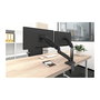 EQUIP Soporte de Montaje para 2 Monitores LCD de Escritorio (13" - 27") - Kit de Fijación Tamaños 33 - 68,6 cm, Negro