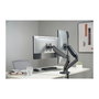 EQUIP Soporte de Montaje para 2 Monitores LCD de Escritorio (13" - 27") - Kit de Fijación Tamaños 33 - 68,6 cm, Negro