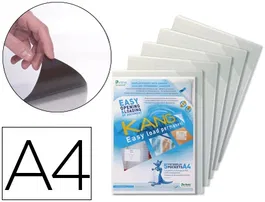 Djois Funda de Presentación Adhesiva Permanente Rígida Anti Reflejo DIN A4 Pack 5 Unidades