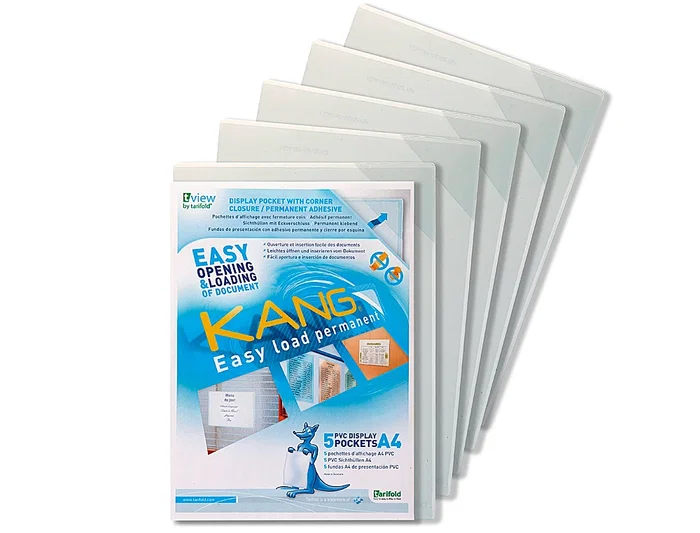 Djois Funda de Presentación Adhesiva Permanente Rígida Anti Reflejo DIN A4 Pack 5 Unidades Djois Funda de Presentación Adhesiva Permanente Rígida Anti Reflejo DIN A4 Pack 5 Unidades