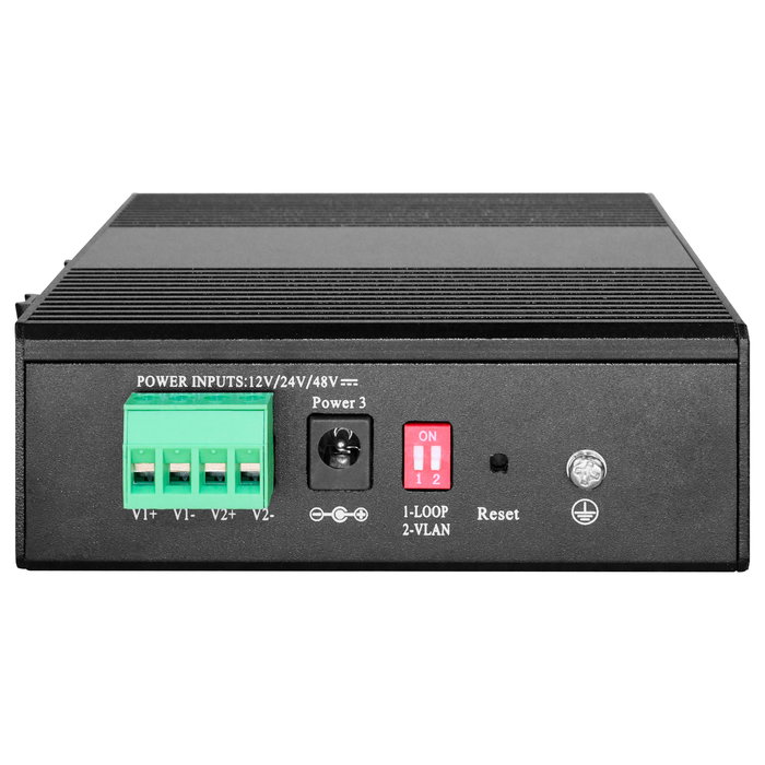 LevelOne Switch Administrado L2 IGS-2108, 8 Puertos Gigabit (10/100/1000) con VLAN, QoS y Montaje en Rail DIN para Redes Empresariales