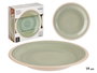 Vessia Plato Postre Gres Verde Borde 19 cm (Set de 36)