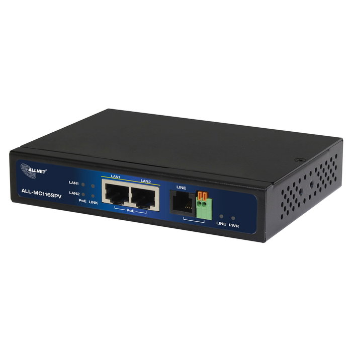 ALLNET ALL-MC116SPV-VDSL2 Módem VDSL2 con Vectorización y 2 puertos PoE ALLNET ALL-MC116SPV-VDSL2 Módem VDSL2 con Vectorización y 2 puertos PoE