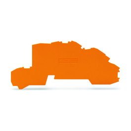 WAGO 2003-7692 Placa de cierre y placa intermedia naranja