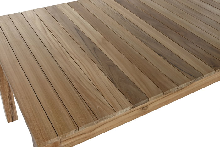 DKD Home Decor Mesa de Comedor para Terraza y Jardín Marrón Teca 180 x 90 x 75 cm DKD Home Decor Mesa de Comedor para Terraza y Jardín Marrón Teca 180 x 90 x 75 cm