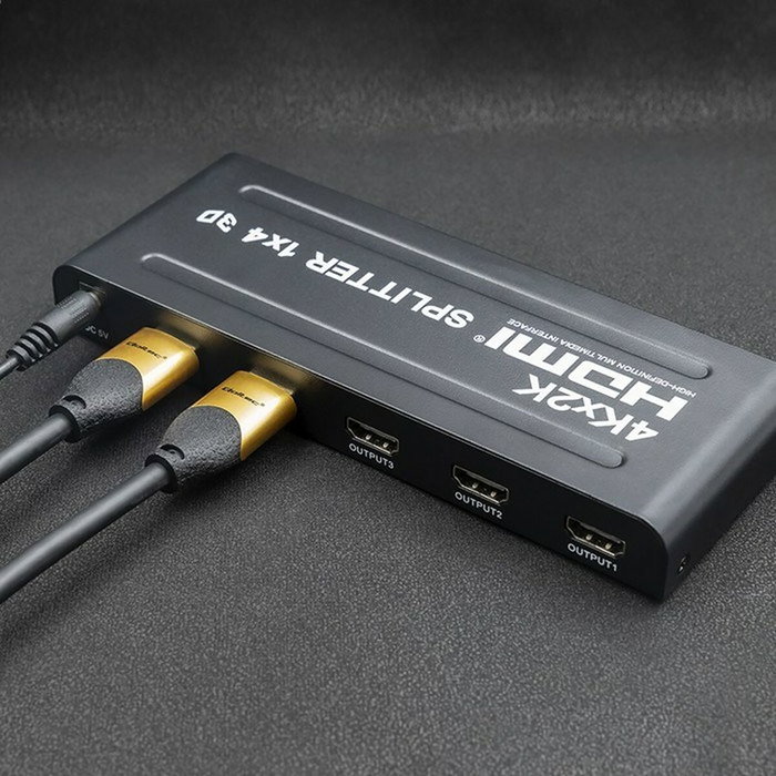 Qoltec Splitter HDMI Activo 4 x HDMI 4K x 2K 3.4Gb/s Qoltec Splitter HDMI Activo 4 x HDMI 4K x 2K 3.4Gb/s