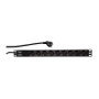LogiLink PDU9C03 Regleta de 19 pulgadas con 9 salidas AC Tipo F